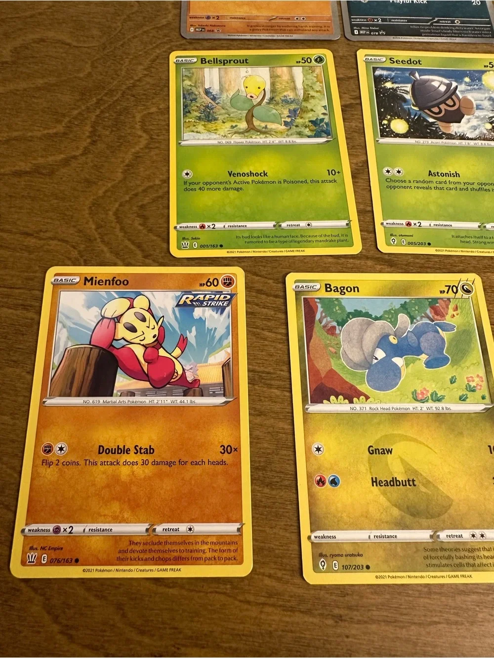 Lot of 10 Cute Pokemon Cards